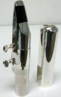 Yanagisawa Y-2706 Baritone Saxophone Silver-Plated Metal Mouthpiece Kit with Ligature and Cap, 5