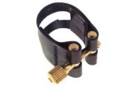 Rovner L2 Light Ligature with Cap for Metal Soprano Sax, Nickel Fittings
